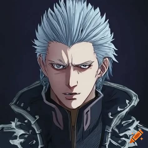 vergil anime|vergil face.